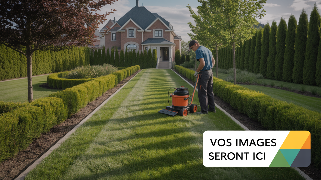 Paysage de l'Abitibi entretenu